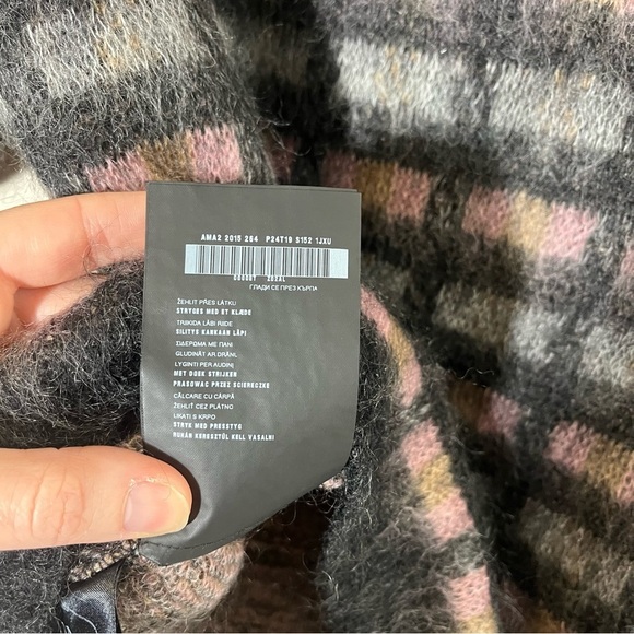 PRADA Maglieria Mohair Wool Windowpane Short Sleeve Sweater - Picture 13 of 15